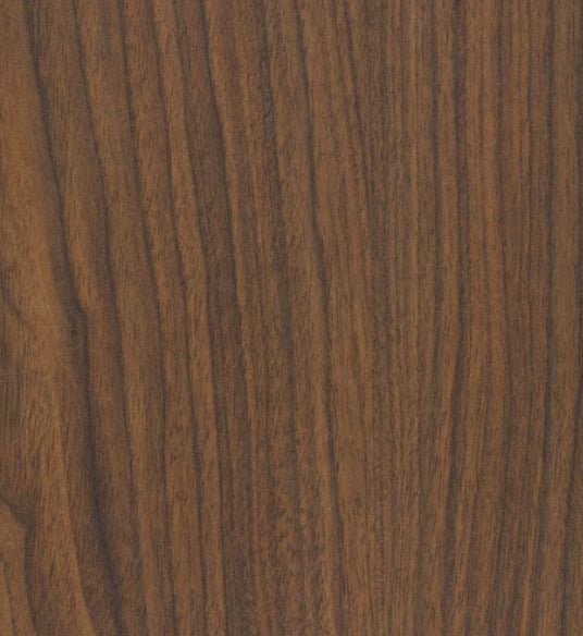 Walnut wood grain close-up, warm brown vertical striped figure