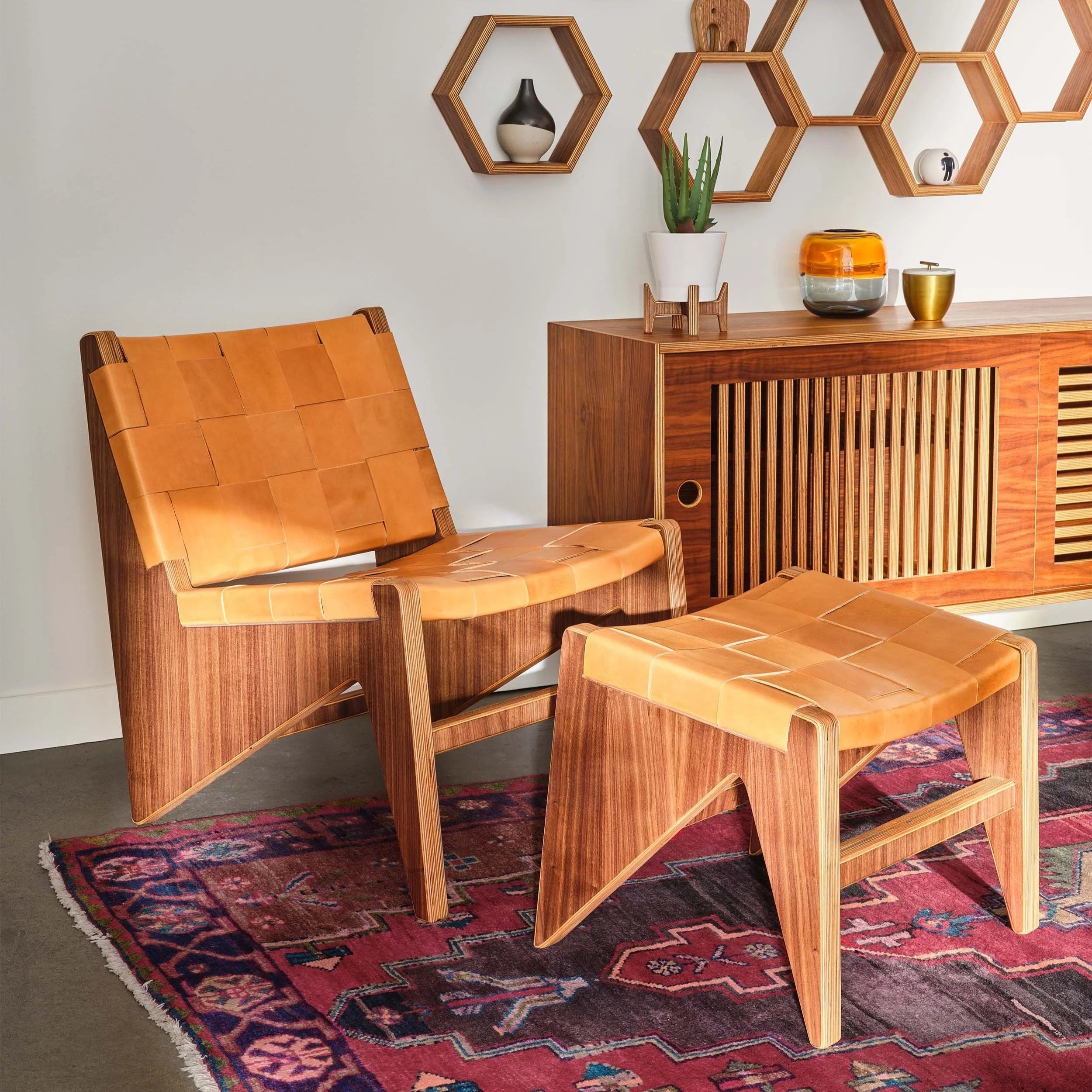 Accent Chair & Ottoman