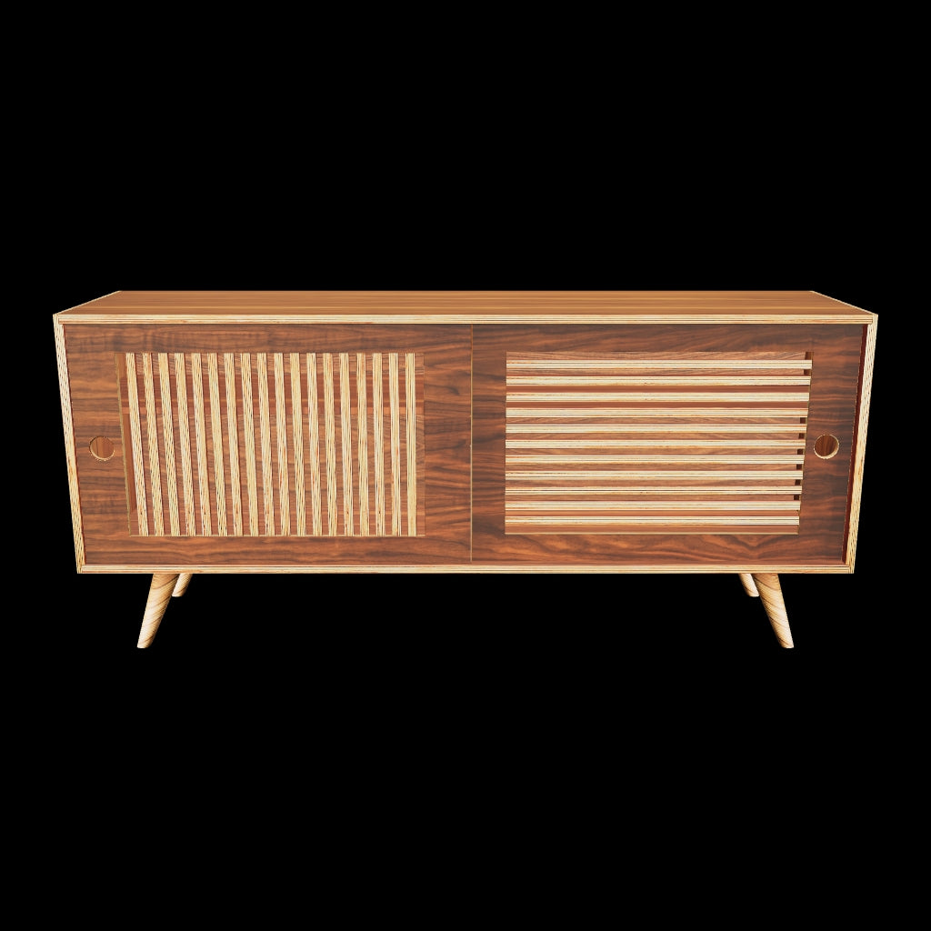 3D file of media console in walnut