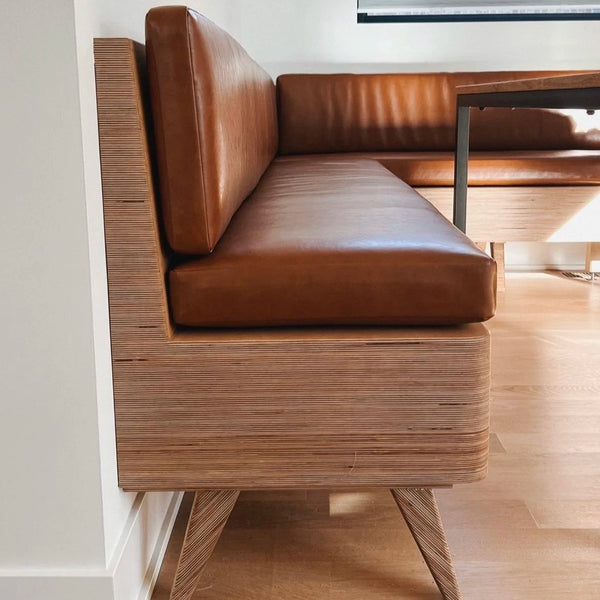 Banquette Seating with Leather Upholstery